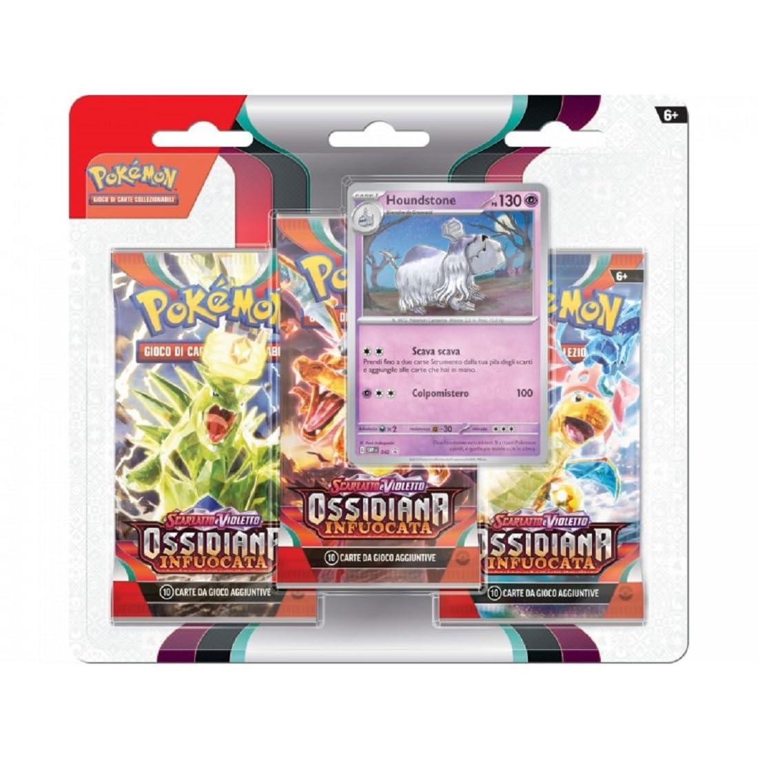 Scarlatto e Violetto Ossidiana Infuocata Blister 3 buste con carta promo